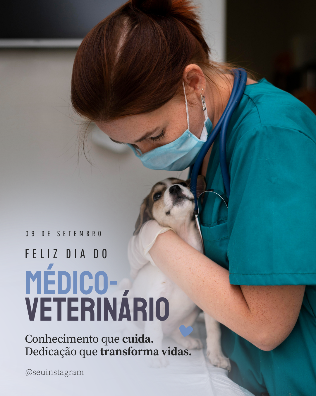 Arte para o Dia do Médico-Veterinário